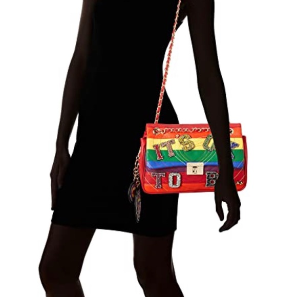 Betsey Johnson It’s Ok to Be…Shoulder Bag, Rainbow - Picture 5 of 5